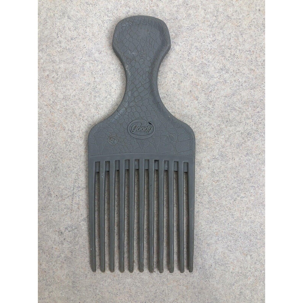 Vintage Goody Hair Lift Pick Plastic‎ 5" Made in USA Gray Very Good Condition